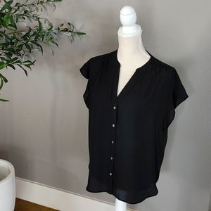 J.Crew black camp shirt